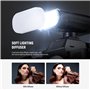 NEEWER Basics Mini Caméra Flash avec LED Vidéo Fill Light/Écran LCD/800mAh, Compatible avec Canon Fujifilm Sony Nikon DSLR Stand