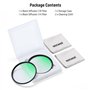 NEEWER Packs de 2 Filtres de Diffusion Noirs pour Objectif d'Appareil Photo 67mm 1/4 et 1/8, Verre Multicouche, Effet Cinématogr