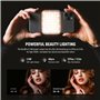 NEEWER Basics Lampe Selfie Magnétique Compatible MagSafe iPhone, Clip sur Téléphone Éclairage de Remplissage avec Chiffon de Net