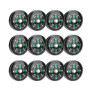 DEWIN Boussole de Poche, 12pcs 20mm Mini Boussole Remplie D'huile de Poche pour la Randonnée Camping Accessoires de Plein Air