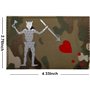 Écusson phosphorescent Edward Teach avec drapeau pirate Barbe Noire – Badges tactiques militaires décoratifs – Fermeture Velcro 