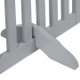 unipaws Barrière pour Chien, Barrière de sécurité barrière modulable Pliable pour Animaux de Compagnie, 61H cm 3 Panneaux, Gris 