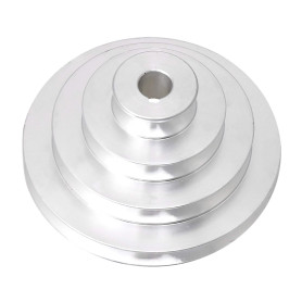 BQLZR Poulie à 4 niveaux en aluminium de 41 mm à 130 mm de diamètre extérieur de 16 mm pour courroie de distribution de type A