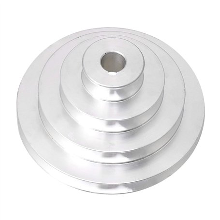 BQLZR Poulie à 4 niveaux en aluminium de 41 mm à 130 mm de diamètre extérieur de 16 mm pour courroie de distribution de type A