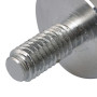 BQLZR Roulement à billes en acier et nylon de 15 mm - Roulement de transfert en métal - Rouleau de convoyeur M8 - Roulette à tig
