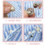 40 pièces Boutons accidentels pour femmes Broche chemise petite broche broche de sécurité pour Chemise Manteau Pull Manches
