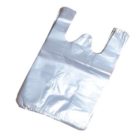 100pcs Gilet en Plastique Transparent 22x32cm / 8.7x12.6inch - Sacs Style Transporteur pour Alimentaire