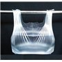 100pcs Gilet en Plastique Transparent 22x32cm / 8.7x12.6inch - Sacs Style Transporteur pour Alimentaire, Shopping, À Emporter, M