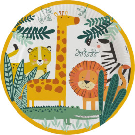amscan 9909345-66 – Assiettes jetables Get Wild