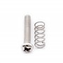 Musiclily Pro Métrique M3x16mm Vis Intonation et Ressorts en Acier Inoxydable pour Pontets Chevalet Tremolo de Guitare électriqu