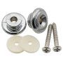 Musiclily Pro 17mm Grand Rond Alliage de Zinc Boutons de Sangle Attache Courroie pour Guitare électrique Acoustique Classique Uk