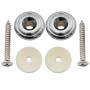 Musiclily Pro 17mm Grand Rond Alliage de Zinc Boutons de Sangle Attache Courroie pour Guitare électrique Acoustique Classique Uk