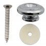 Musiclily Pro 17mm Grand Rond Alliage de Zinc Boutons de Sangle Attache Courroie pour Guitare électrique Acoustique Classique Uk