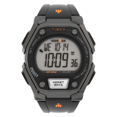 Timex Ironman Montre Classique numérique pour Homme avec Bracelet en résine Noire TW5M49400 43 mm