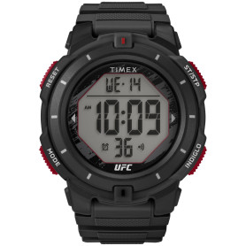 Timex Montre pour homme UFC Rumble 50 mm - Bracelet noir