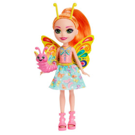 Enchantimals Poupées Bêtes Citadines avec Belisse Papillon et Figurine Animal Dart