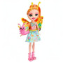 Enchantimals Poupées Bêtes Citadines avec Belisse Papillon et Figurine Animal Dart, Petite poupée avec Jupe Amovible et Accessoi