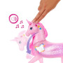 Barbie Licorne Sons et Lumières avec 20 combinaisons interactives de lumières, sons et musique, effets activés en appuyant sur d