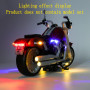 GEAMENT Jeu De Lumières Compatible avec Harley Davidson Fat Boy - Kit D'éclairage LED Compatible avec Lego Creator Expert 10269 