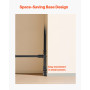 VEVOR Support Toile de Fond 213 x 300 cm, Kit Support Fond Photo Réglable, en Acier au Carbone, Portable, Mobile avec roulettes,