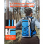 VEVOR Sac à dos d'hydratation 15 L, sac à dos d'eau isolé avec poche à eau en TPU 3 L, sac à dos de randonnée avec rangement pou