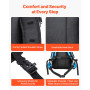 VEVOR Sac à dos d'hydratation 15 L, sac à dos d'eau isolé avec poche à eau en TPU 3 L, sac à dos de randonnée avec rangement pou