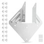 VEVOR Sabot Charpente, Lot de 25, Support de Solive, Taille Interne 40 x 21 x 63 mm, Étriers de Solive Robustes, Supports de Fix