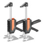 VEVOR Cric à Bras 2PCs, Lève Meubles Portes Plaques avec Capacité 200 kg, Outil de Levage Manuel jusqu'à 19,5 cm, avec Niveau Ma