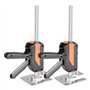 VEVOR Cric à Bras 2PCs, Lève Meubles Portes Plaques avec Capacité 200 kg, Outil de Levage Manuel jusqu'à 19,5 cm, avec Niveau Ma