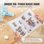 VEVOR Machine à Badges 3-en-1 de 25/32/58 mm, Presse à Badges avec 300 Kits de Consommables et Livre Magique Panda, Machine à Fa