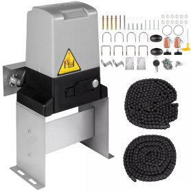 VEVOR Ouvre-porte coulissant automatique opérateur d'allée 1500 kg​ capteur infrarouge portée de télécommande 70 m​ pour portail