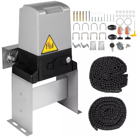 VEVOR Ouvre-porte coulissant automatique opérateur d'allée 1500 kg​ capteur infrarouge portée de télécommande 70 m​ pour portail