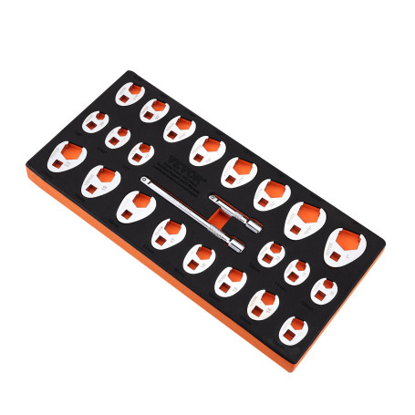 VEVOR Ensemble de Clés à Pattes d’Oie 24PCs Entraînement 3/8"