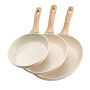 VEVOR Poêle en Aluminium Lot de 3PCs 20/24/28 cm