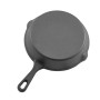 VEVOR Poêle en Fonte Lot de 3PCs 16 cm/22 cm/26,5 cm, Sauteuse Pré-assaisonnée avec Poignée Résistante à la Chaleur, Ustensiles 