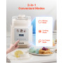 VEVOR Sorbetière Automatique Verticale de 1 L, Turbine à Glace Sorbets Yaourt Glacé avec Compresseur Intégré, Machine à Glace Él