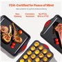 VEVOR Moule à pâtisserie, lot de 10, moule à charnière antiadhésif en acier au carbone, plaque et plateau de cuisson empilable a