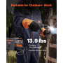 VEVOR Poste à Souder MIG, 130 A, Machine de Soudage Synergique Soudeuse Portable Multi-processus MIG au Gaz sans Gaz 2 en 1 Soud