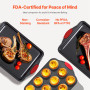 VEVOR Moule à pâtisserie, lot de 8, moule à charnière antiadhésif en acier au carbone, plaque et plateau de cuisson empilable av