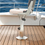 VEVOR Pied de Siège de Bateau Hauteur Réglable 324-475 mm, Support de Siège de Bateau en Alliage d'Aluminium avec Conception de 
