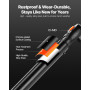 VEVOR Clé Dynamométrique à Déclenchement Entraînement 9,5 mm 13,6-135,6 N.m, Clé à Cliquet Bidirectionnelles avec Double Échelle