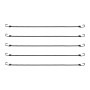 VEVOR Tendeur Élastique, Lot de 12, Cordes Élastiques Robustes, Diamètre 8 mm, Longueur 0,8 m, avec Crochets J en Acier, Corde d