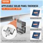 Kit de Fixation de Panneaux Solaires avec 4 Rails 760 mm