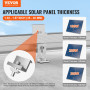 Kit de Fixation de Panneaux Solaires avec 10 Rails 100 mm