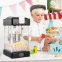 VEVOR Machine à Pop Corn 300 W, Appareil à Pop-corn de Comptoir Électrique, Bol de 71 g pour 3,8 L par Lot, avec Porte en PP, 2 