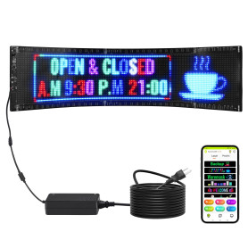 VEVOR Enseigne Lumineuse LED Programmable Flexible