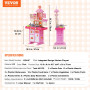 VEVOR Cuisine pour Enfants avec Cuisinière à Vapeur, Sons, Lumières, 48 Accessoires pour Tout-Petits, Âge Préscolaire 3-5 Ans, R