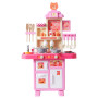 VEVOR Cuisine pour Enfants avec Cuisinière à Vapeur, Sons, Lumières, 48 Accessoires pour Tout-Petits, Âge Préscolaire 3-5 Ans, R