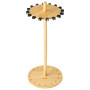 VEVOR Support de canne à pêche à 16 pôles, porte de canne à pêche ronde en bois pour rangement et organisation du garage, équipe