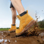 VEVOR Bottes à embout en acier, taille US 10, bottes de travail imperméables pour hommes, antidérapantes, légères et respirantes